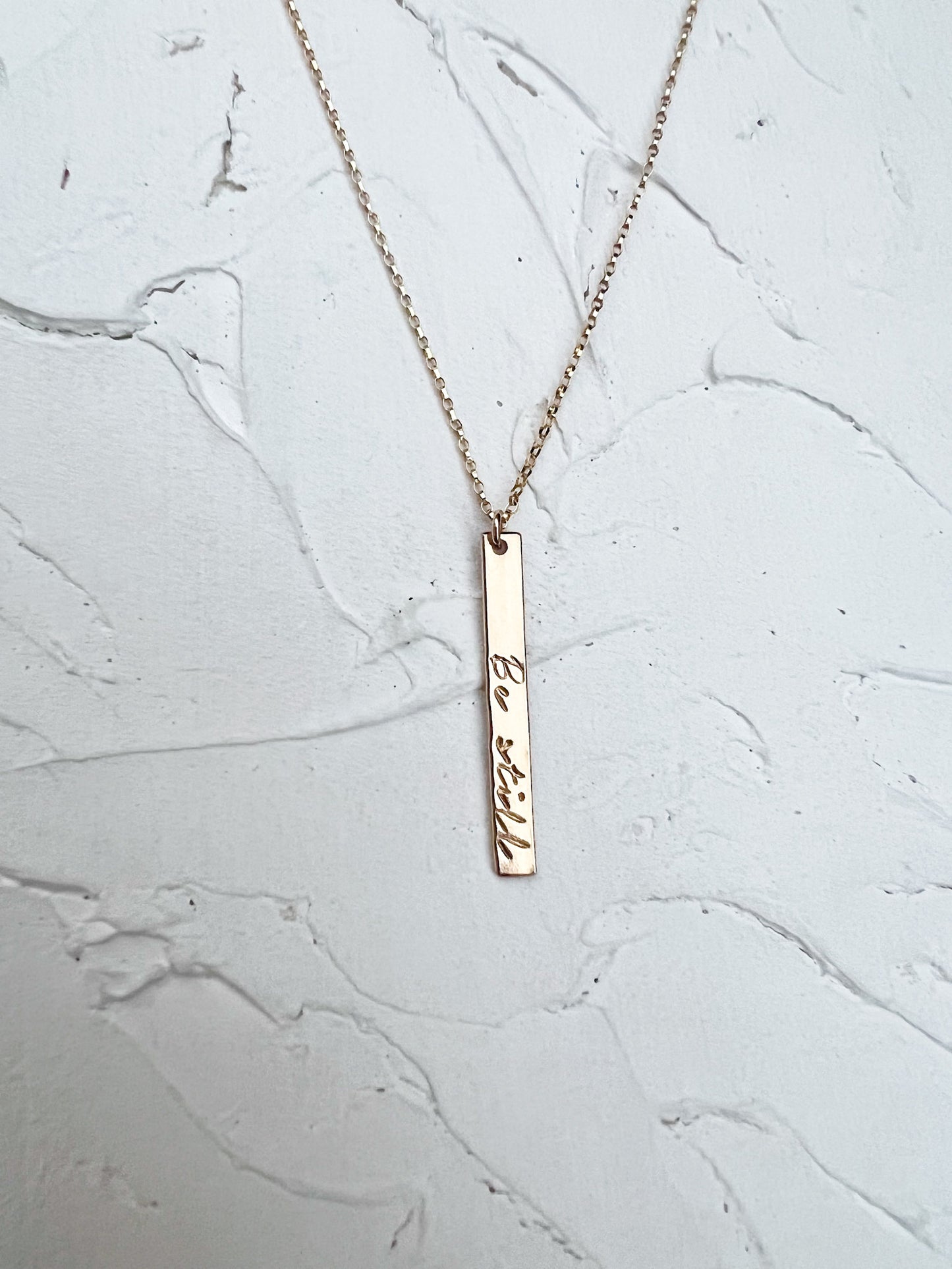 Reminder Bar Necklace