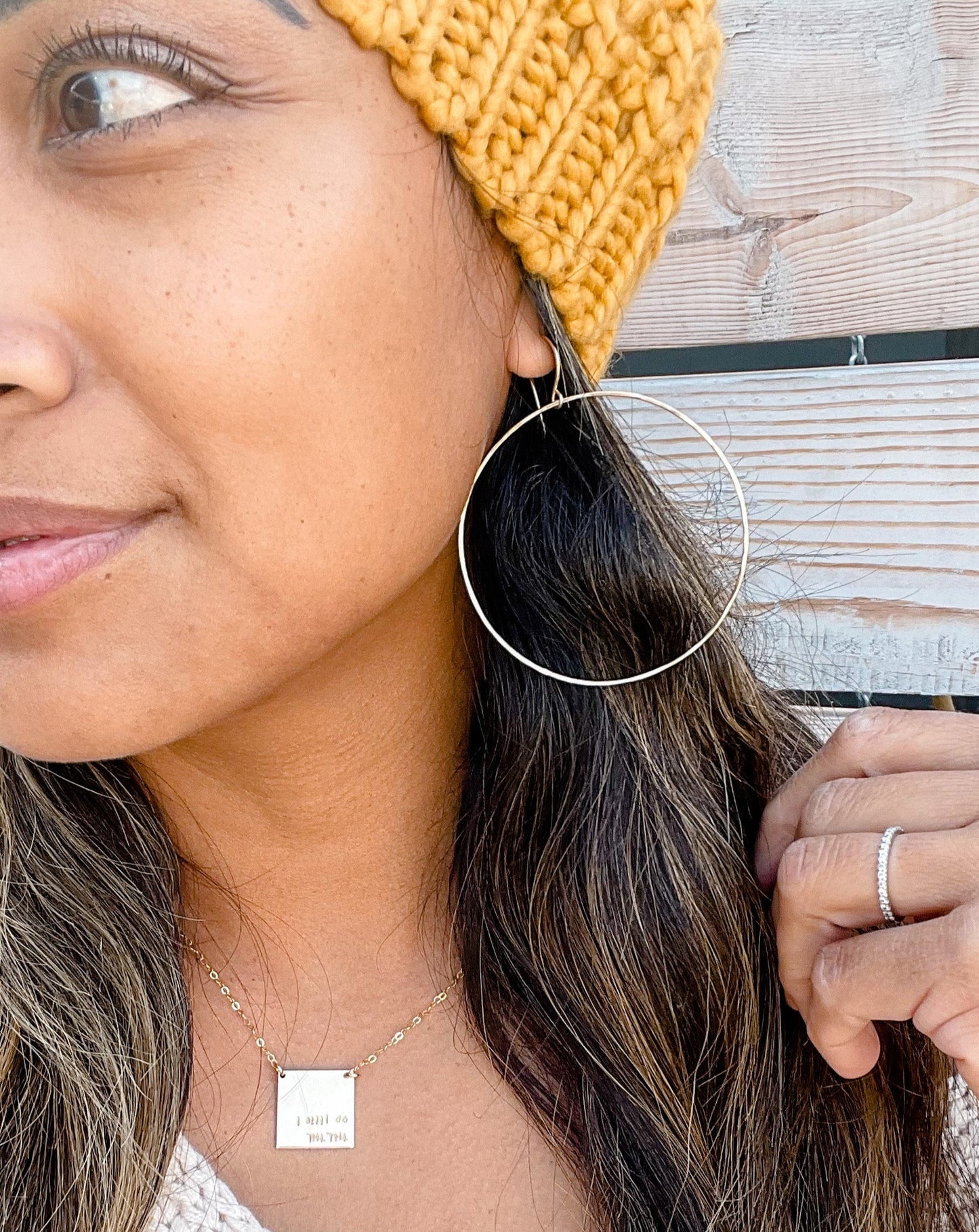 Large Aura Hoop Earrings