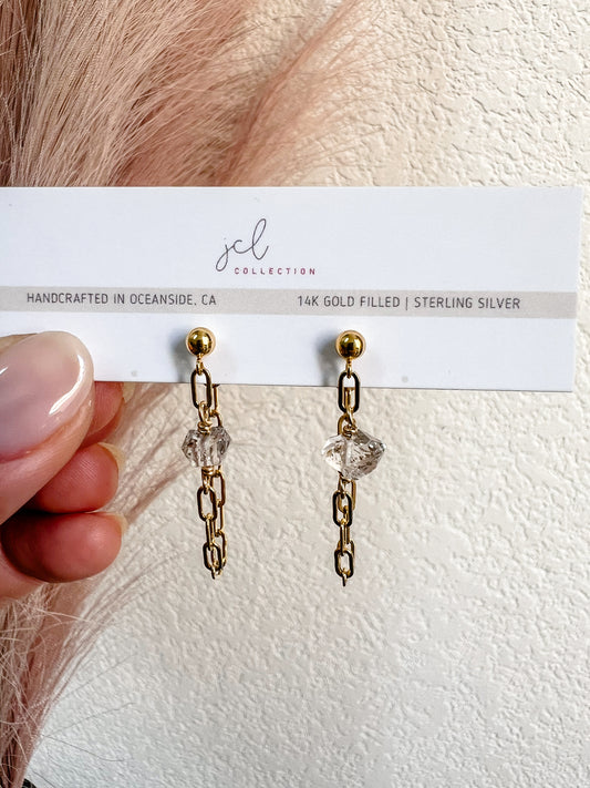 Herkimer Ruth Earrings