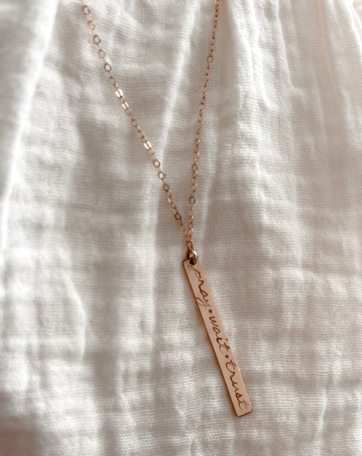 Pray.Wait.Trust Necklace